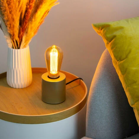 XANLITE - Ampoule LED Déco Hologramme EDISON Au Verre Ambré, Culot E27, 4W Cons., 200 Lumens, Lumière Blanc Chaud - RFDHE200STS 2 XANLITE - Ampoule LED Déco Hologramme EDISON Au Verre Ambré, Culot E27, 4W Cons., 200 Lumens, Lumière Blanc Chaud - RFDHE200STS – Image 2