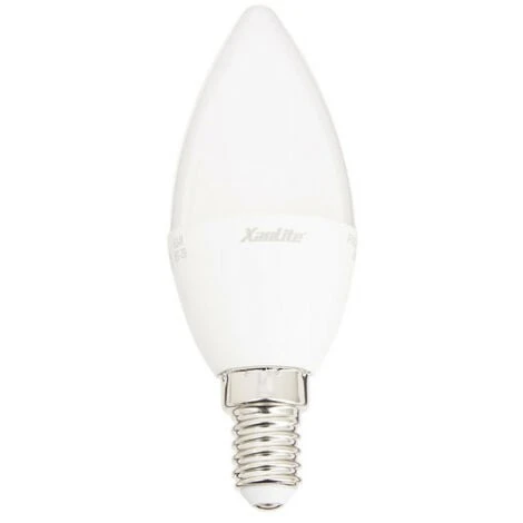 XANLITE - Ampoule LED Flamme, Culot E14, 6W Cons. (40W Eq.), Lumière Blanche Neutre - EV470FCW 1 XANLITE - Ampoule LED Flamme, Culot E14, 6W Cons. (40W Eq.), Lumière Blanche Neutre - EV470FCW