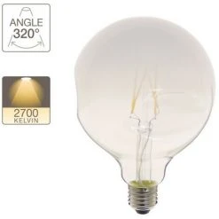 XANLITE - Ampoule LED Globe (G125) Irrégulière Au Verre Lacté, Culot E27, 6W Cons. (48W Eq.), 600 Lumens, Lumière Blanc Chaud - RFDE400B125IRB 9 XANLITE - Ampoule LED Globe (G125) Irrégulière Au Verre Lacté, Culot E27, 6W Cons. (48W Eq.), 600 Lumens, Lumière Blanc Chaud - RFDE400B125IRB -XANLITE Soldes 18355798 5