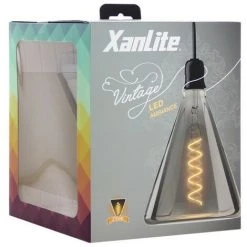 XANLITE - Ampoule LED Déco Triangle Au Verre Fumé, Culot E27, 4W Cons., 200 Lumens, Lumière Blanc Chaud - RFDE400T150F -XANLITE Soldes 18355810 5