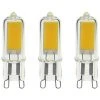 XANLITE - Pack De 3 Ampoules RetroLED Caspule, Culot G9, 2,6W Cons. (20W Eq.), 200 Lumens, Lumière Blanc Neutre - PACK3ALG9200CW