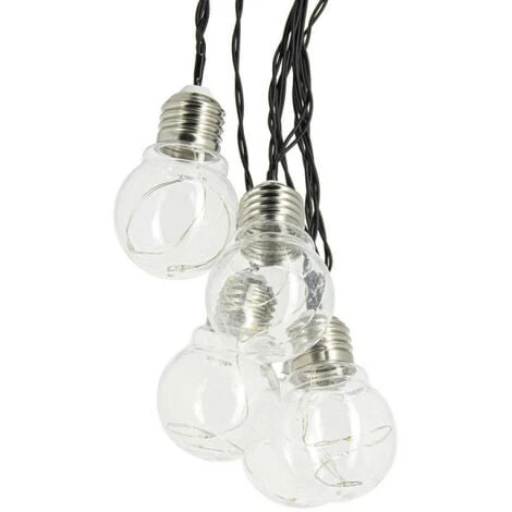 XANLITE - Guirlande LED Blanc Froid, X10 Ampoules, 5m Extensible, Transfo Inclus - GRL5PCWT 1 XANLITE - Guirlande LED Blanc Froid, X10 Ampoules, 5m Extensible, Transfo Inclus - GRL5PCWT