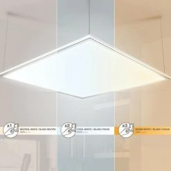 XANLITE - Plafonnier LED Carré - Cons. 40W - 3100 Lumens - Variation De Température Lumineuse Par Switch - PA3000WCCT -XANLITE Soldes 18355870 3