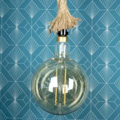 XANLITE - Ampoule LED Déco Globe Giant (XXL) Au Verre Ambré, Culot E27, 8W Cons. (60W Eq.), 800 Lumens, Lumière Blanc Chaud - RFDGE500B200AD -XANLITE Soldes 18355902 3