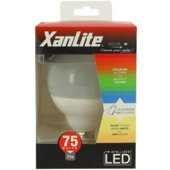 XANLITE - Ampoule LED Color - W, Couleurs Changeantes, Culot E27, 11W Cons. (75W Eq.), Lumière Blanc Chaud Ou RVB - SEBRVBRW -XANLITE Soldes 18355909 4