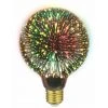 Xanlite - Ampoule LED Déco 3D (G125), Aspect Fireworks, Culot E27, 3,8W Cons. - RFDE400B1253D