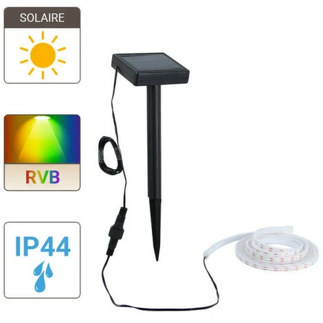 XANLITE - Balise Strip LED Solaire - 3 M RVB - - LSBK3SOLARRVB 4 XANLITE - Balise Strip LED Solaire - 3 M RVB - - LSBK3SOLARRVB – Image 4