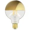 Xanlite - Ampoule LED G95 Gold, Culot E27, 8W Cons. (62W Eq.), 360 Lumens, Lumière Blanc Chaud - RFDE850B95TG