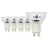 XANLITE - Pack De 5 Spots LED, Culot GU10, 4,8W Cons. (50W Eq.), 345 Lumens, Lumière Blanc Chaud - PACK5RCXG50S