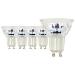XANLITE - Lot X5 Ampoules LED Spot, Culot GU10, Conso 4,8 W, Eq. 50 W, Blanc Neutre - PACK5RCXG50SCW
