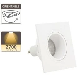 XANLITE - Spot GU10 50W 2700K Carré Orientable Blanc IP20 - SP50CAB -XANLITE Soldes 31819497 4