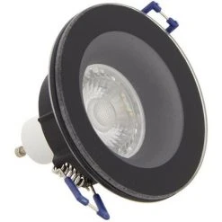 XANLITE - Lot 3 Spots GU10 50W 4000K Rond Noir IP44 - PAK3SP50RIP44NCW