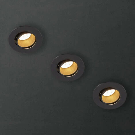 XANLITE - Lot 3 Spots GU10 50W 2700K Rond Orientable Noir IP20 - PACK3SP50RAN 3 XANLITE - Lot 3 Spots GU10 50W 2700K Rond Orientable Noir IP20 - PACK3SP50RAN – Image 3