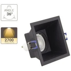 XANLITE - Spot GU10 50W 2700K Carré Profond Noir IP20 - SP50CPN -XANLITE Soldes 31819508 5