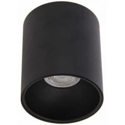 XANLITE - Plafonnier GU10 50W 2700K Rond Large Noir - PL50RLN