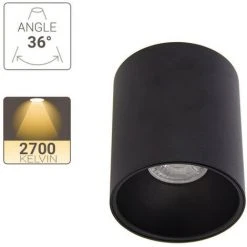 XANLITE - Plafonnier GU10 50W 2700K Rond Large Noir - PL50RLN -XANLITE Soldes 31819509 4