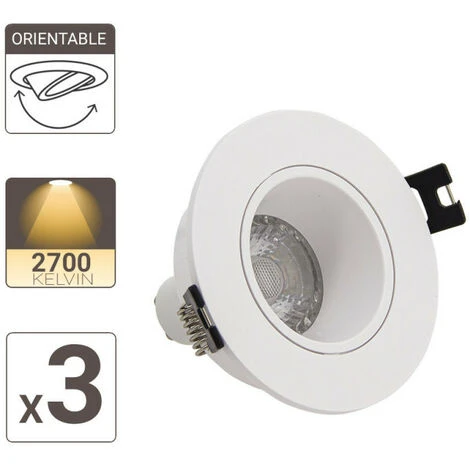 XANLITE - Lot 3 Spots GU10 50W 2700K Rond Orientable Blanc IP20 - PACK3SP50RAB 4 XANLITE - Lot 3 Spots GU10 50W 2700K Rond Orientable Blanc IP20 - PACK3SP50RAB – Image 4