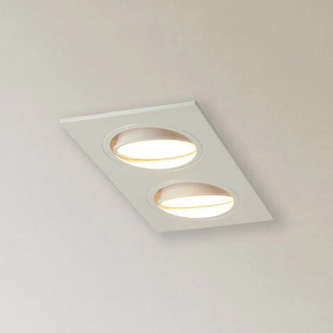 XANLITE - Spot 2 Têtes GU10 50W 2700K Carré Orientable Blanc IP20 - SP502TCAB 3 XANLITE - Spot 2 Têtes GU10 50W 2700K Carré Orientable Blanc IP20 - SP502TCAB – Image 3