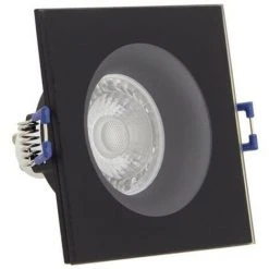 XANLITE - Spot GU10 50W 4000K Carré Noir IP44 - SP50CIP44NCW