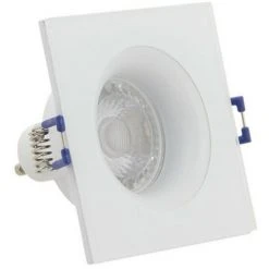 XANLITE - Spot GU10 50W 4000K Carré Blanc IP44 - SP50CIP44BCW