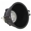 Xanlite - Spot GU10 50W 2700K Rond Profond Noir IP20 - SP50RPN