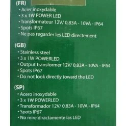 Spot Encastrable Au Sol 3x1w IP67 Inox Xanlite -XANLITE Soldes 35880797 5