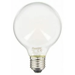 XANLITE - Ampoule LED G80 Opaque, Culot E27, Conso. 6,5W, 806 Lumens, Blanc Chaud - RFE806B80O