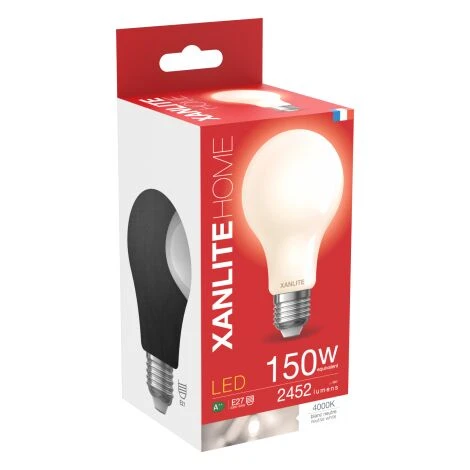 XANLITE - Ampoule LED A70 Opaque, Culot E27, Conso. 17W, 2452 Lumens, Blanc Neutre - RFE2452GOCW 5 XANLITE - Ampoule LED A70 Opaque, Culot E27, Conso. 17W, 2452 Lumens, Blanc Neutre - RFE2452GOCW – Image 5