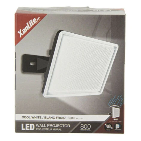 XANLITE - Projecteur LED Mural Noir, 10 W, 800 Lumens - PR10WM 5 XANLITE - Projecteur LED Mural Noir, 10 W, 800 Lumens - PR10WM – Image 5