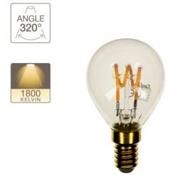 XANLITE - Ampoule LED (P45) / Vintage, Culot E14, 4W Cons. (18W Eq.), 180 Lumens, Lumière Blanc Chaud - RFDV130PS -XANLITE Soldes 47378107 3