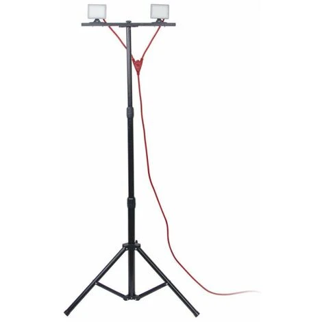 XANLITE - Projecteur De Chantier LED Sur Pied, Filaire, X2 Projecteurs 20 W, 2800 Lumens - PR20W2T 1 XANLITE - Projecteur De Chantier LED Sur Pied, Filaire, X2 Projecteurs 20 W, 2800 Lumens - PR20W2T