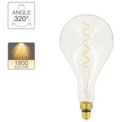 XANLITE - Ampoule LED Giant Poire / Vintage, Culot E27, 4W Cons. (30W Eq.), 323 Lumens, Lumière Blanc Chaud - RFDGE280GS 8 XANLITE - Ampoule LED Giant Poire / Vintage, Culot E27, 4W Cons. (30W Eq.), 323 Lumens, Lumière Blanc Chaud - RFDGE280GS -XANLITE Soldes 47378121 4