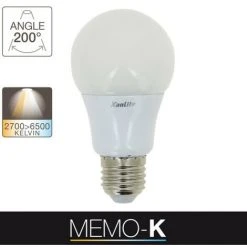 Xanlite - Ampoule LED A60, Culot E27, 10W Cons. (75W Eq.), CCT Température De Lumière Variable 2700k - 6000k - SE60GCCT -XANLITE Soldes 47378146 4