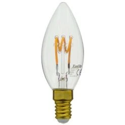 XANLITE - Ampoule LED Flamme / Vintage, Culot E14, 4W Cons. (18W Eq.), 180 Lumens, Lumière Blanc Chaud - RFDV130FS