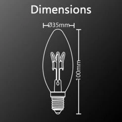 XANLITE - Ampoule LED Flamme / Vintage, Culot E14, 4W Cons. (18W Eq.), 180 Lumens, Lumière Blanc Chaud - RFDV130FS -XANLITE Soldes 47378153 5