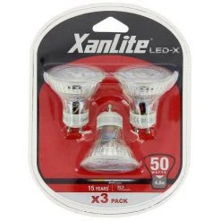 XANLITE - Lot X3 Ampoule Spot LED, Culot GU10, 5,5W Cons. (50W Eq.), Blanc Neutre (4000K) - PACK3RCXG345SCW -XANLITE Soldes 47378199 4