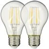 XANLITE - Lot X2 Ampoules à Filament LED EDF, Standard, Culot E27, Conso 8W Eq. 75W, Blanc Chaud - PACK2RFE1055GEDF
