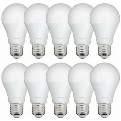 XANLITE - Lot De 10 Ampoules LED A60, Culot E27, 9W Cons. (60W Eq.), Lumière Blanc Chaud - PACK10EE806G