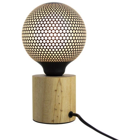 XANLITE - Lampe à Poser Cyclo Bois Culot E27 - XDLAPCYCLOW 4 XANLITE - Lampe à Poser Cyclo Bois Culot E27 - XDLAPCYCLOW – Image 4