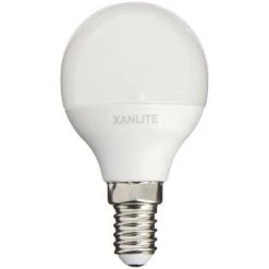 XANLITE - Ampoule LED P45, Culot E14, 5W Cons. (40W Eq.), Lumière Blanc Chaud - EV470P