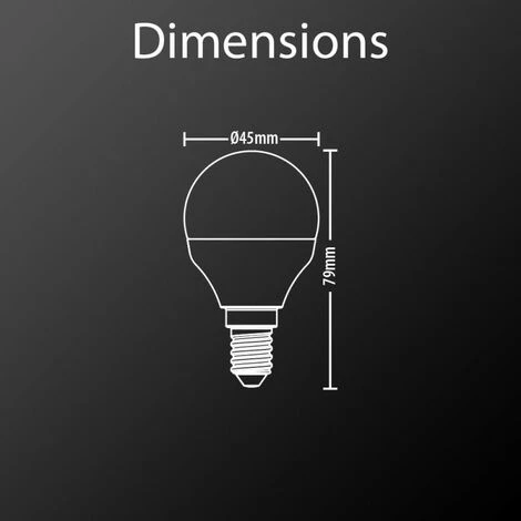 XANLITE - Ampoule LED P45, Culot E14, 5W Cons. (40W Eq.), Lumière Blanc Chaud - EV470P 5 XANLITE - Ampoule LED P45, Culot E14, 5W Cons. (40W Eq.), Lumière Blanc Chaud - EV470P – Image 5