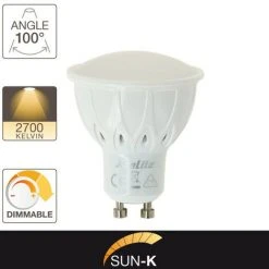XANLITE - Ampoule LED Smart Lighting, Culot GU10, 6,5W Cons. (35W Eq.), Lumière Blanc Chaud - SG50SCD -XANLITE Soldes 47378292 3