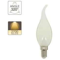 XANLITE - Ampoule à Filament LED Flamme Coup De Vent, Culot E14, 4W Cons. (40W Eq.), Lumière Blanche Chaud - RFV470FCO -XANLITE Soldes 47378295 3