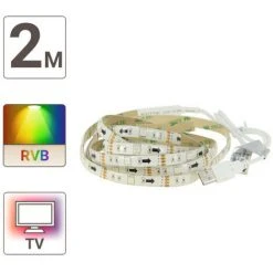 XANLITE - Ruban LED TV (kit Complet) - 2m - RGB Multicolore - LSBKTVRVB -XANLITE Soldes 47378304 5