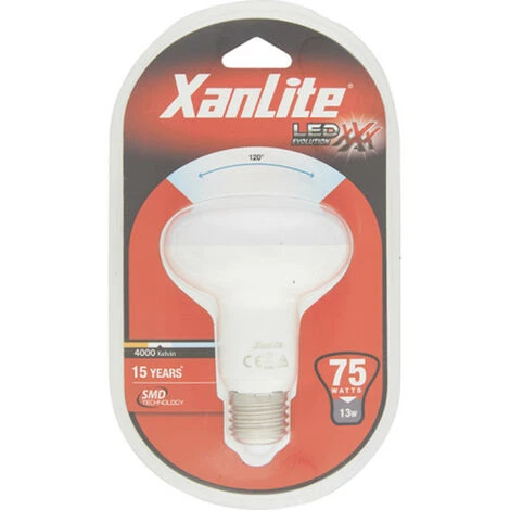 XANLITE - Ampoule LED R80, Culot E27, 11,5W Cons. (75W Eq.), Lumière Blanc Neutre - ALR80CW 5 XANLITE - Ampoule LED R80, Culot E27, 11,5W Cons. (75W Eq.), Lumière Blanc Neutre - ALR80CW – Image 5