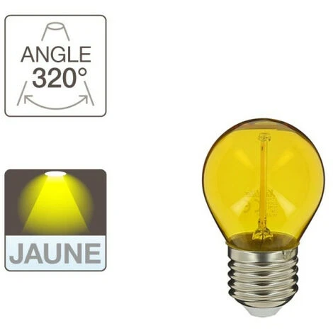 XANLITE - Ampoule LED P45, Culot E27, 2W Cons. (N.C Eq.), Lumière Lumière Jaune - EEPJ 3 XANLITE - Ampoule LED P45, Culot E27, 2W Cons. (N.C Eq.), Lumière Lumière Jaune - EEPJ – Image 3