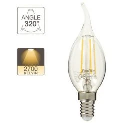 XANLITE - Ampoule à Filament LED Flamme, Culot E14, 4W Cons. (40W Eq.), Lumière Blanc Chaud - RFV470FC -XANLITE Soldes 47378329 3