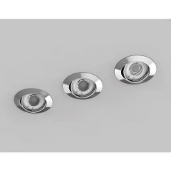 XANLITE - Lot De 5 Spots Encastrés Metal Brossé - ORIENTABLE - Dimmable - Ampoule LED GU10 Incluses - Cons. 5W (eq. 50W) - Blanc Chaud - PACK5SP50ASD -XANLITE Soldes 47378330 3