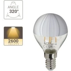 XANLITE - Ampoule LED (P45) Silver, Culot E14, 3,8W Cons. (30W Eq.), 350 Lumens, Lumière Blanc Chaud - RFDV400PTS -XANLITE Soldes 47378335 3