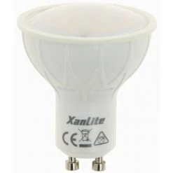 XANLITE - Ampoule LED Spot, Culot GU10, 5,5W Cons. (35W Eq.), Lumière Blanc Chaud, 150 Lumen En Autonome - SG400SEL
